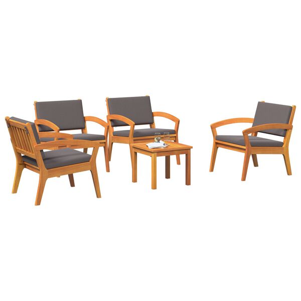 vidaXL Bistro Set Brown 45 x 45 x 38cm Solid Acacia wood