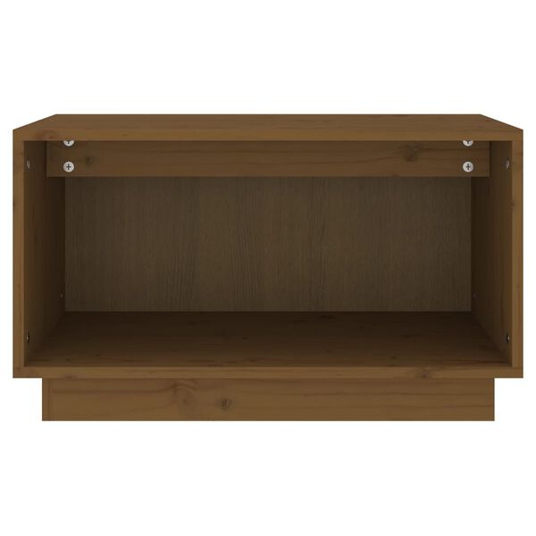 vidaXL TV Stand Honey brown Solid pine wood Compact TV Stand