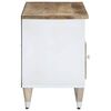 vidaXL TV Cabinet Mango natural with white paint Solid mango wood
