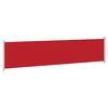 vidaXL Side Awning Red and Grey