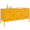 vidaXL TV Cabinet Mustard Yellow Steel Medium TV Cabinet Rectangular