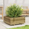 vidaXL Garden Planter Natural pine Solid pine wood Medium Durable