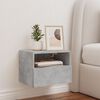 vidaXL TV Wall Cabinet Concrete Grey Engineered Wood Small
