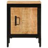 vidaXL Bedside Cabinet Natural mango wood Solid mango wood, iron Small