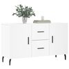 vidaXL Sideboard White Engineered wood 39.4 in Sideboard Rectangular