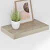 vidaXL Wall Shelf Set of 4 Oak Honeycomb MDF, metal Medium