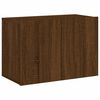 vidaXL TV Wall Unit Brown Oak Engineered wood Medium TV Wall Unit