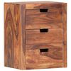 vidaXL Bedside Cabinet 15.7"x11.8"x19.7" Solid Acacia Wood