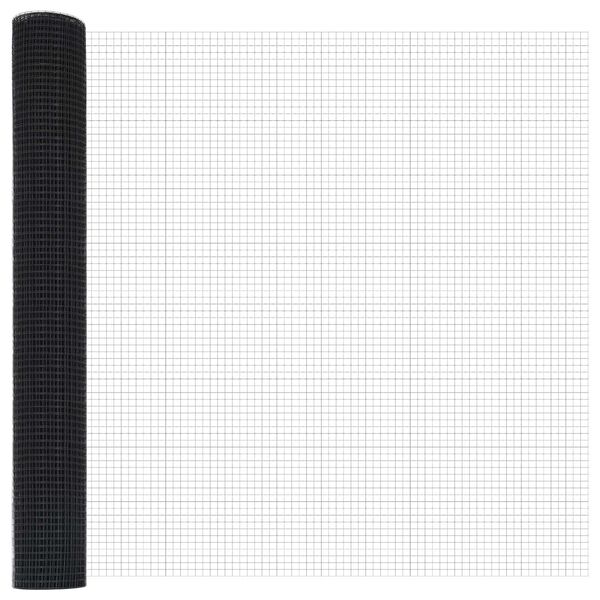 vidaXL Welded Wire Fence Gray 4.6'x 82'Steel