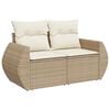 vidaXL Garden Sofa Set Beige & Cream White