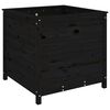 vidaXL Garden Planter Black Solid Pine Wood Large Durable