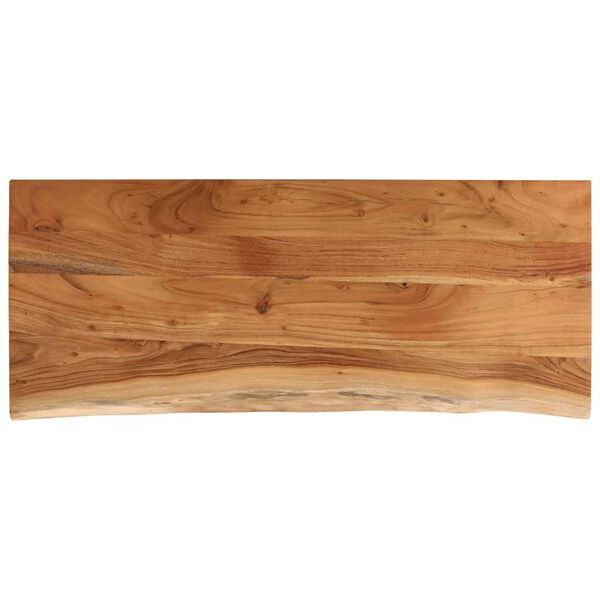 vidaXL Bathroom Countertop Natural wood Solid Acacia wood 55.1x23.6 in