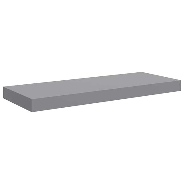 vidaXL Wall Shelf Grey Honeycomb MDF, metal frame Medium Wall Shelf
