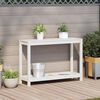 vidaXL Potting Table White Solid Pine Wood Medium Potting Table