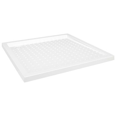 vidaXL Shower Base Tray with Dots White 35.4"x35.4"x1.6" ABS