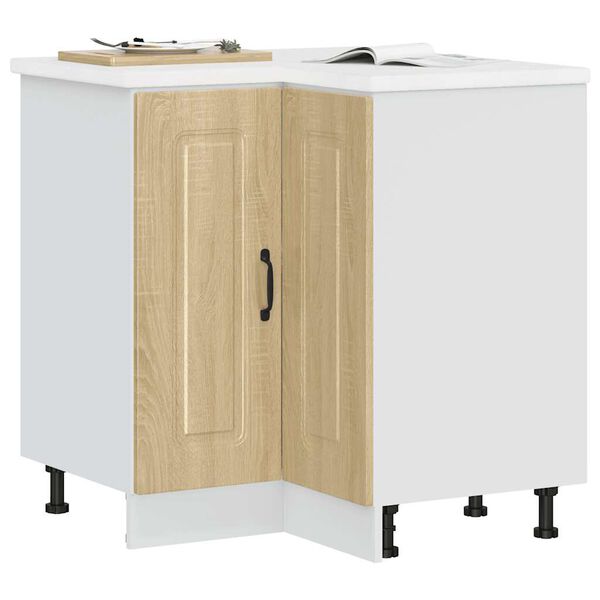 vidaXL Kitchen Corner Base Cabinet Sonoma oak Engineered wood Standard