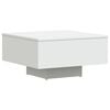 vidaXL Coffee Table White Engineered Wood 23.6 in x 23.6 in x 12.4 in