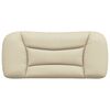 vidaXL Headboard Cushion Cream 100% polyester, PP fiber 31.5 in wide