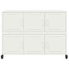 vidaXL Sideboard White Cold-rolled steel Medium Sideboard Rectangular