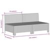 vidaXL Garden Lounge Set Grey PE Rattan Large Modular