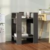 vidaXL Book Cabinet Grey Solid pine wood Medium Book Cabinet