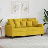 vidaXL 2-Seater Sofa Light Yellow Polyester, Metal, Textilene 55 in