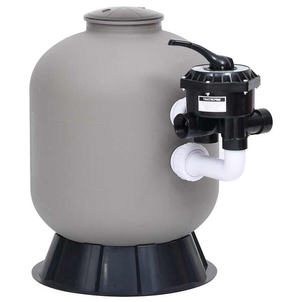 vidaXL Sand Filter Grey High-density polyethylene Medium