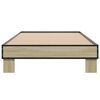 vidaXL Bed Frame Sonoma Oak Engineered wood, Metal Small Single Durable