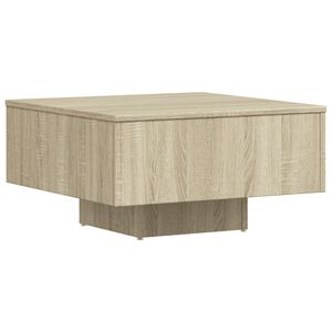 vidaXL Coffee Table Sonoma Oak Engineered Wood Medium Durable