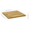 vidaXL Table Top Natural wood color Solid oak wood 31.5x31.5 in