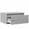vidaXL Wall-mounted Bedside Cabinet Set of 2 Grey Sonoma Engineered wood