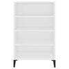 vidaXL Sideboard White Engineered wood, metal Medium Sideboard