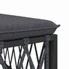 vidaXL Garden Corner Sofa Anthracite