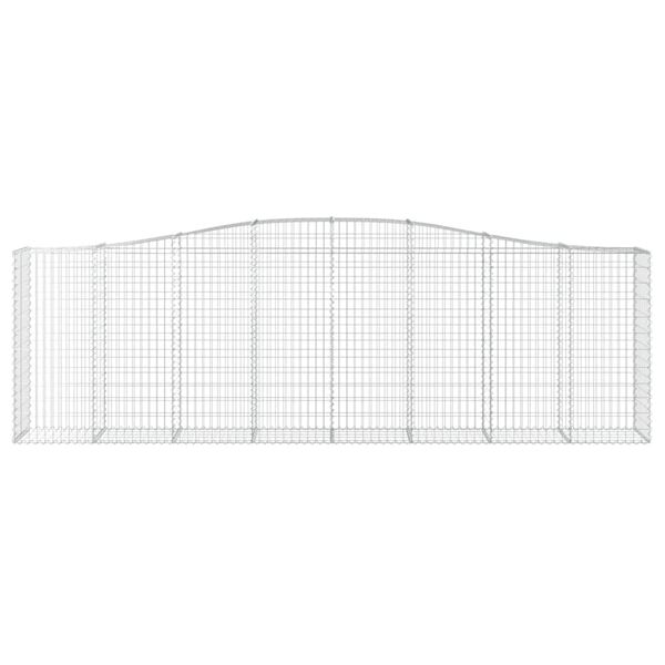 vidaXL Gabion Basket Set of 20 Silver Galvanized Iron Extra Large