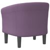 vidaXL Tub Chair Purple 100% polyester, foam, pinewood, plywood, plastic