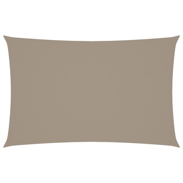 vidaXL Sunshade Sail Oxford Fabric Rectangular 16.4x26.2' Taupe