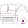 vidaXL Tunnel tent with Roof Blue 161.42 x 112.20 x 77.95 in Taffeta