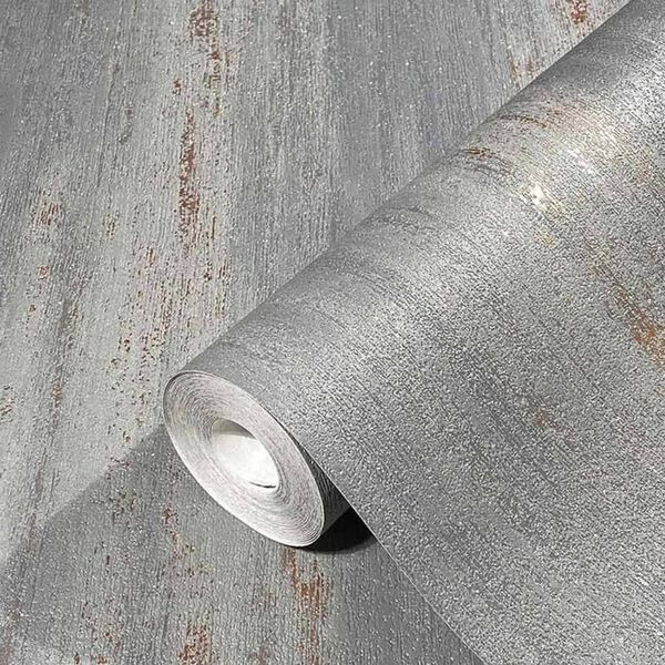 Noordwand Wallpaper Metallic Grey Nonwoven Large Durable Wallpaper