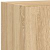 vidaXL TV Wall Unit Sonoma Oak Engineered Wood Four Piece Set