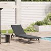 vidaXL Sun Lounger Light Gray