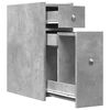 vidaXL Narrow Bathroom Cupboard Concrete grey Engineered wood Narrow