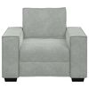 vidaXL Sofa Chair Light grey Velvet, Metal, Plywood, Solid Wood