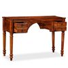 vidaXL Writing Table Solid Acacia Wood 45.3"x19.7"x29.9"