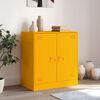 vidaXL Sideboard Mustard yellow Cold-rolled steel Medium Sideboard
