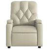 vidaXL Electric Massage Recliner Chair Cream Faux Leather, Metal, Plywood