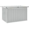 vidaXL Storage Box Gray Galvanized Steel 42.9 in x 26.4 in x 25.6 in