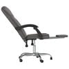 vidaXL Reclining Office Chair Grey Faux leather, metal, plywood, foam
