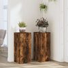 vidaXL Plant Stand Set of 2 Smoked oak Engineered wood Medium