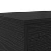 vidaXL Bed Drawers Black Oak 70.87 x 14.37 x 6.50 in Engineered Wood