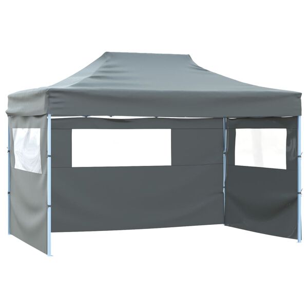 vidaXL Foldable Tent Anthracite 600D Oxford Fabric 9.8x14.8ft